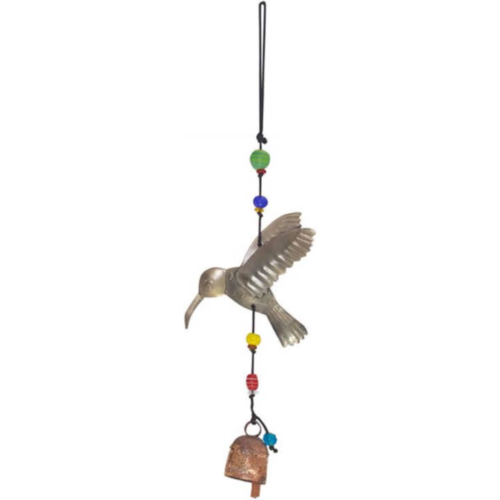 Le colibri en vol/Beads & Bell/Min.2 pour la vente par Moksha Imports