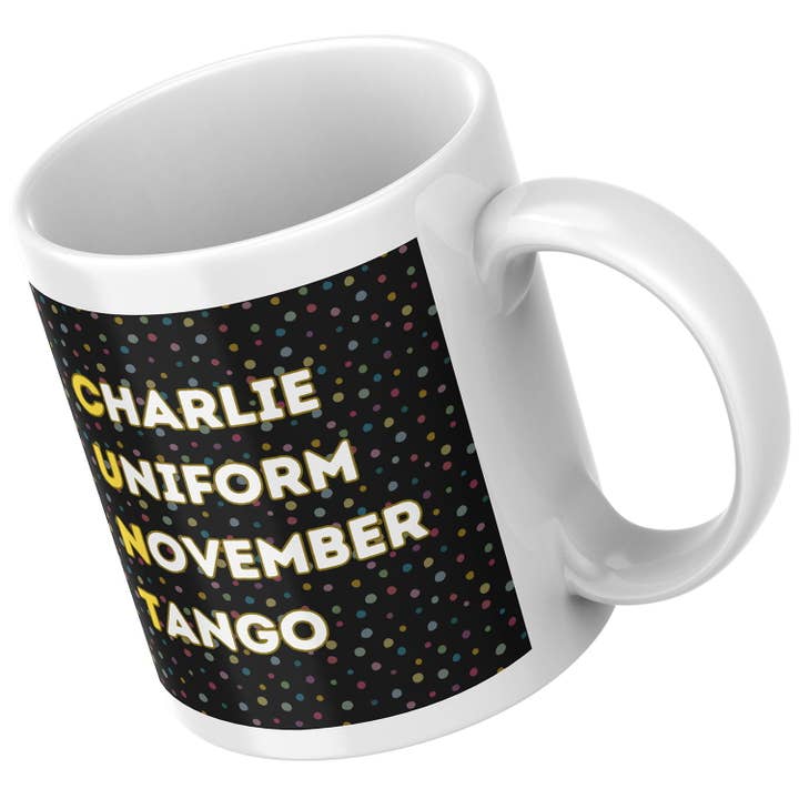 Lunabuloona – wholesale Kaffekoppar – Rude Acronym ”CUNT” keramisk mugg 11oz stort handtag