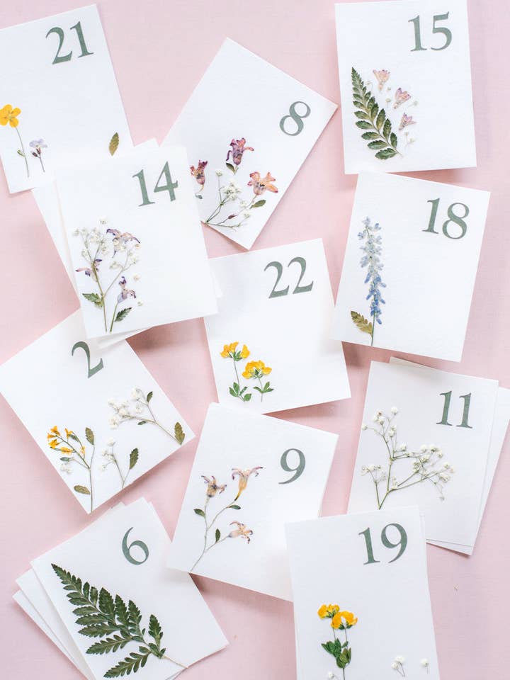 Wedding Table Numbers for wholesale by Ivycdraws