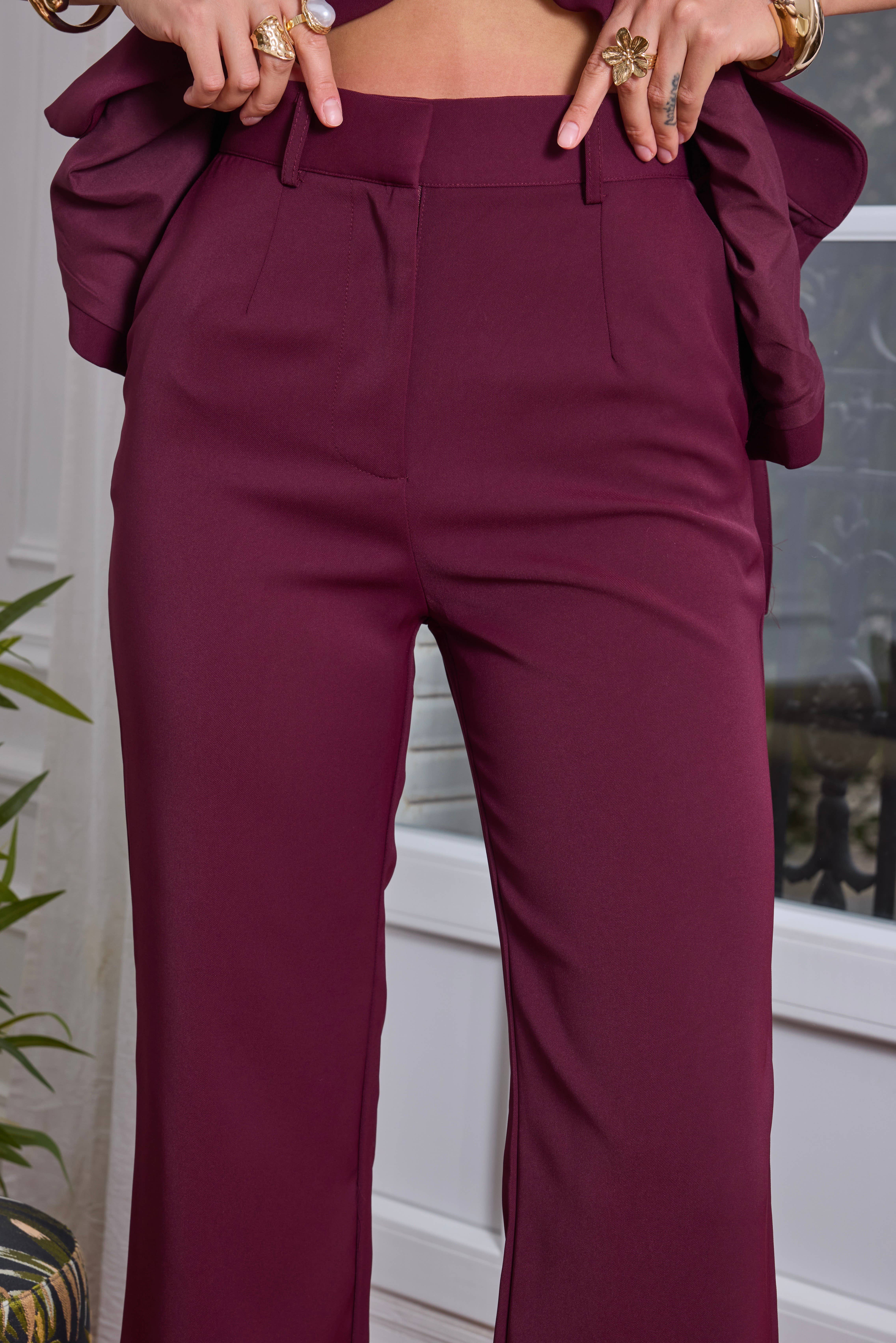 Frime - Venta al por mayor Pantalones - Mujer - Pantalón recto fluido6