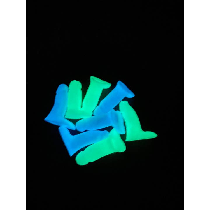 NumanPrints - Wholesale Gag Gift/Novelty Gift - Penis Valve Stem Caps Glow In The Dark
