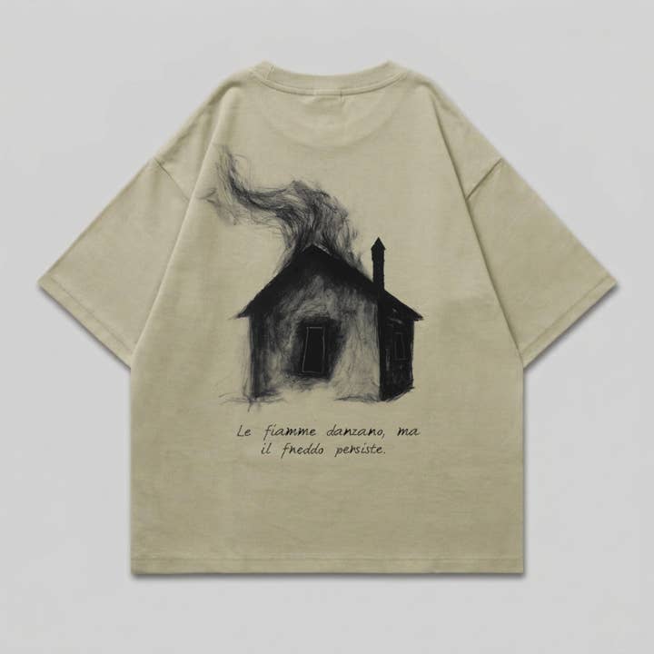 Men's boxy T-shirt Le-Fiamme for wholesale by Mary Cotton Couture