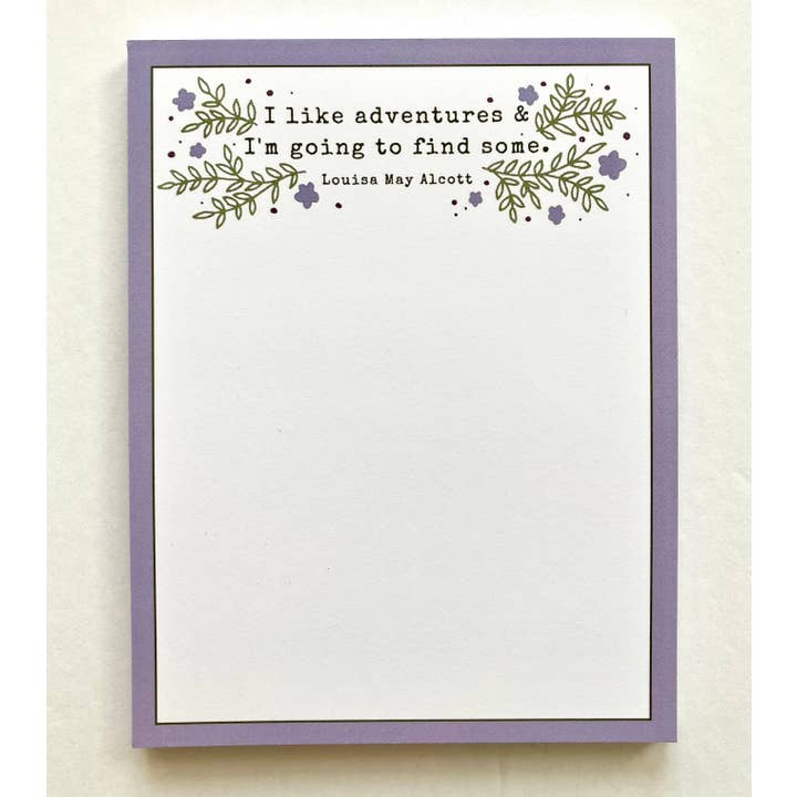 Bloc-notes Adventures pour la vente par She Said It.