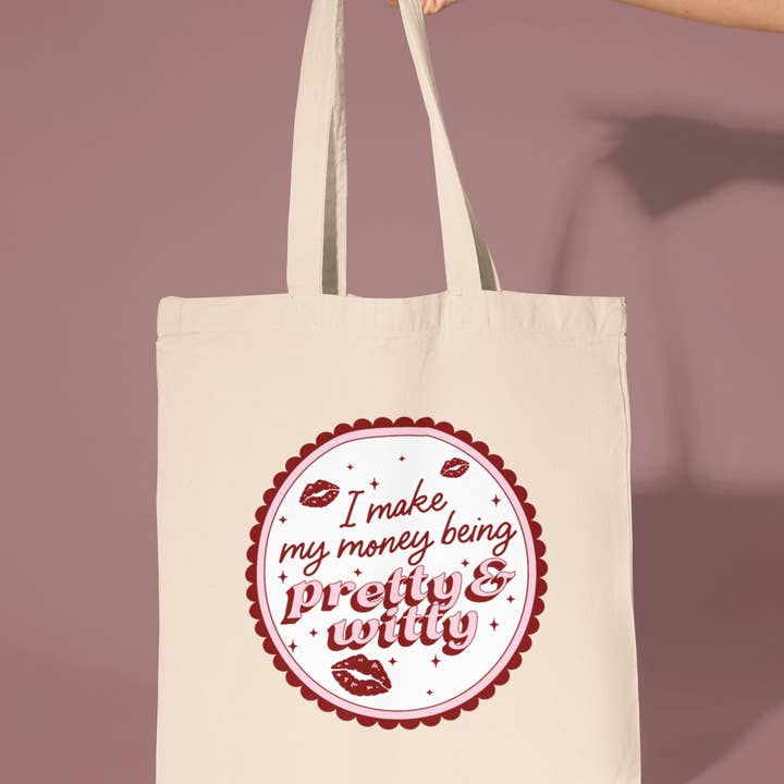 Sac fourre-tout "Make Money Pretty & Witty" pour la vente par amarieacreates