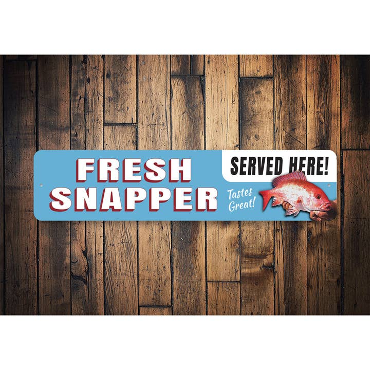 Lizton Sign Shop, Inc - Wholesale Sign - Fresh Red Snapper Sign1