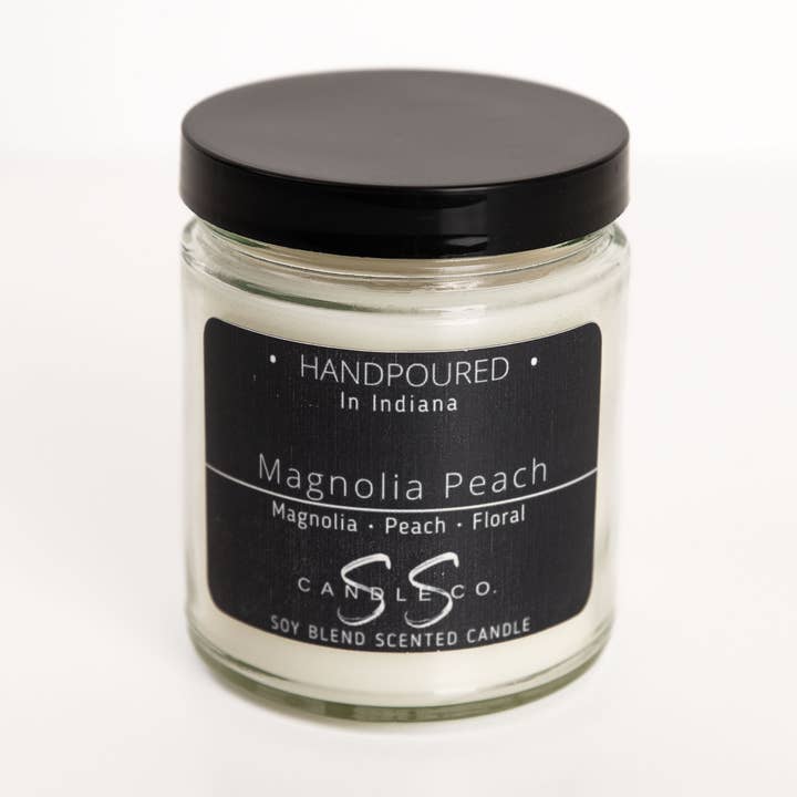 Magnolia Peach - 7 oz. Soy Blend Candle for wholesale by SS Candle Co.