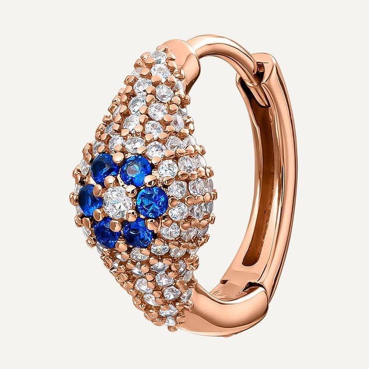 BOUCLE D'OREILLE ANNEAU TURKISH OR ROSE pour la vente par EarCandy Jewelry