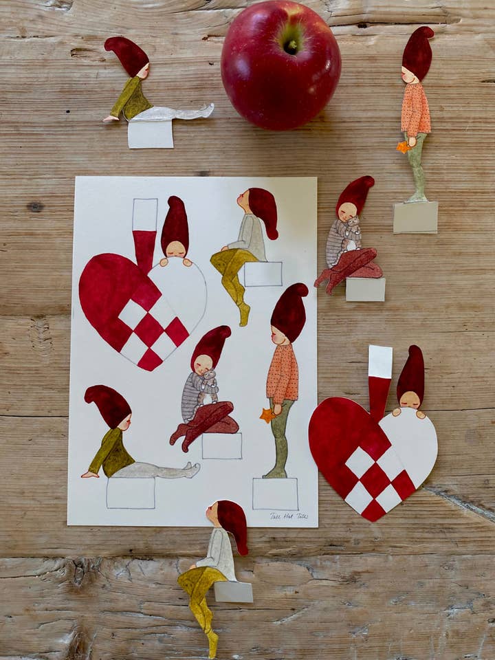 Juleklip kravlenisser med et hjerte for wholesale by Tall Hat Tales