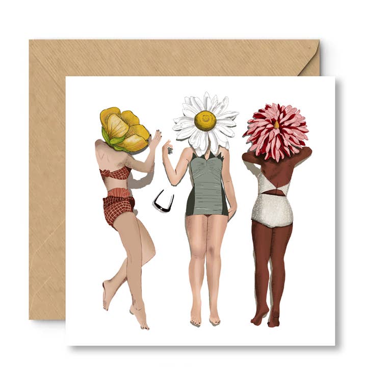 FLOWER POWER Card for wholesale by Memere Fougere