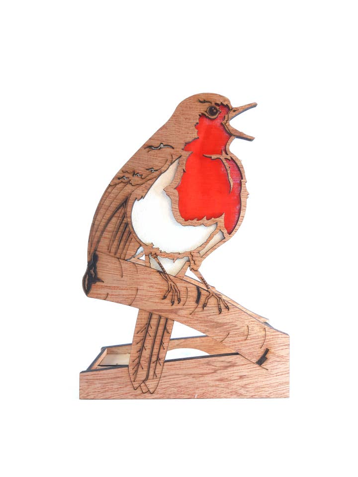 Singing Robin, Lamp for wholesale by Bluebell Peak Design