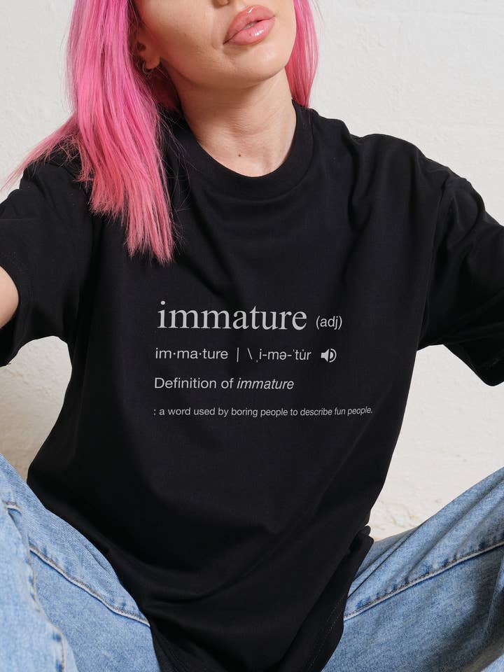 Threadheads - Wholesale Screen Printed T-Shirt - Women's - Immature Dictionary Definition T-Shirt