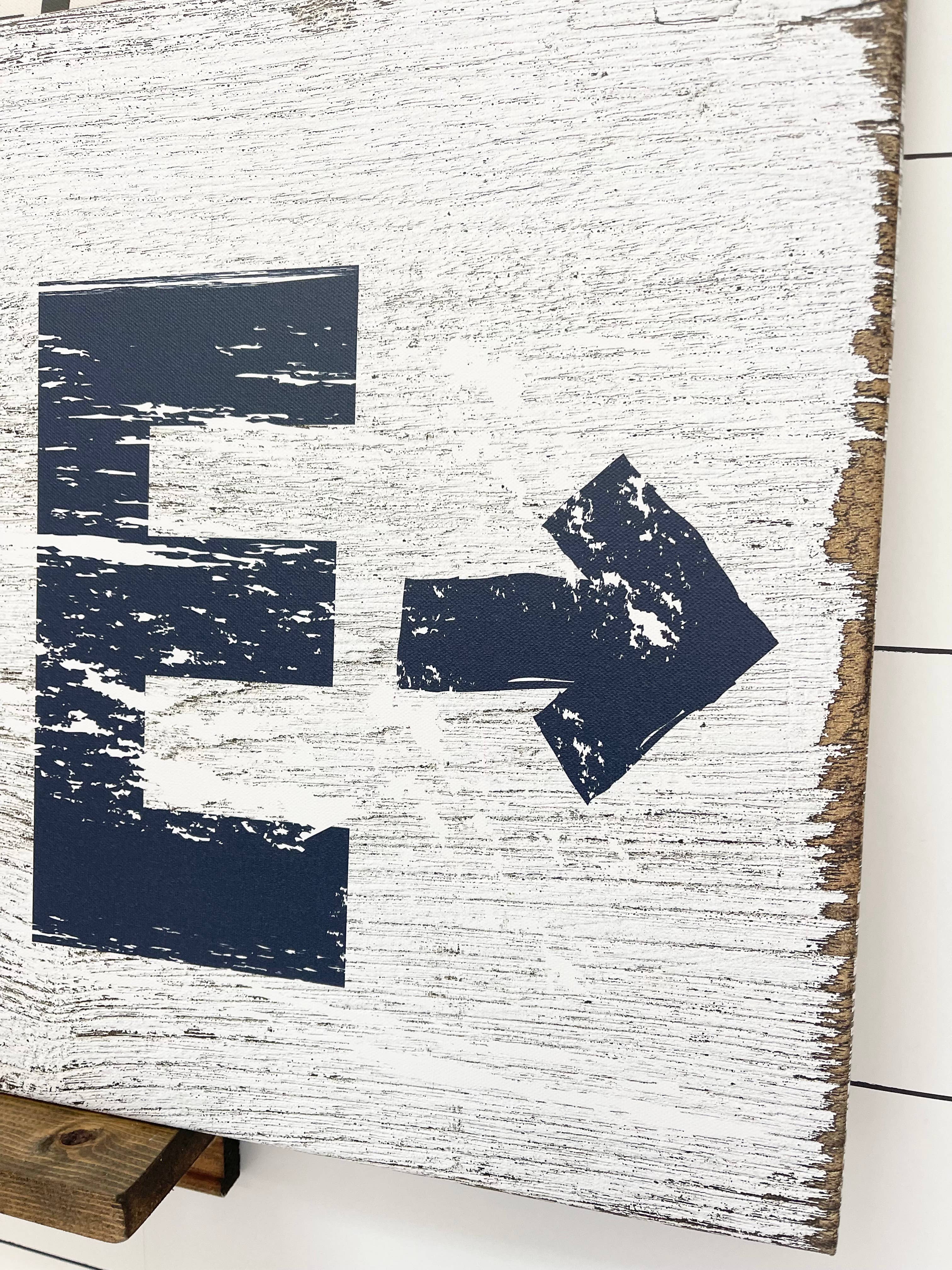 Red Barn Canvas - Wholesale Sign - Weathered FARM sign2