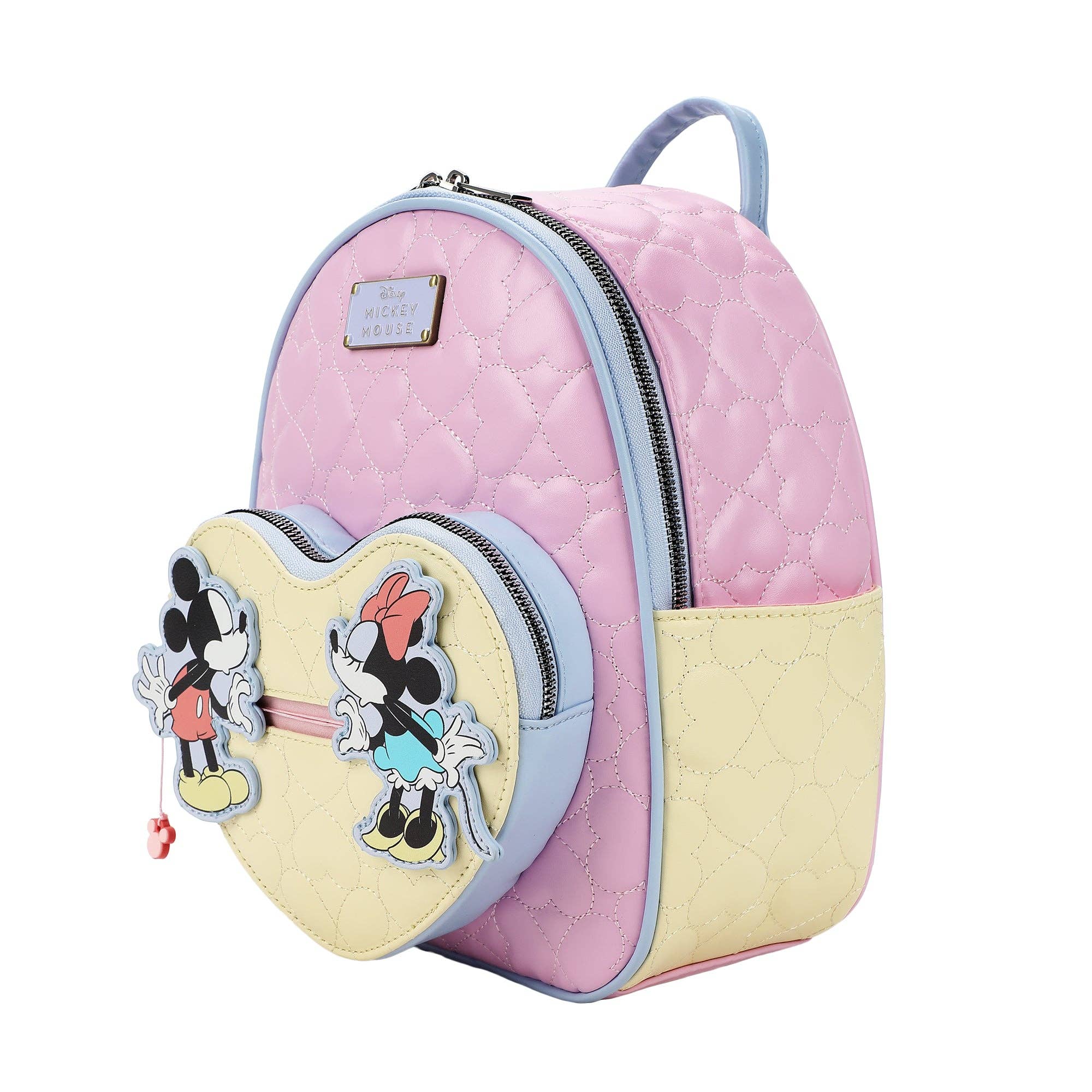 Bioworld Merchandising - Wholesale Backpack - Women's - Disney Mickey Mouse and Minnie Mouse 10.5" Adult Mini Backpack With Movable Characters2