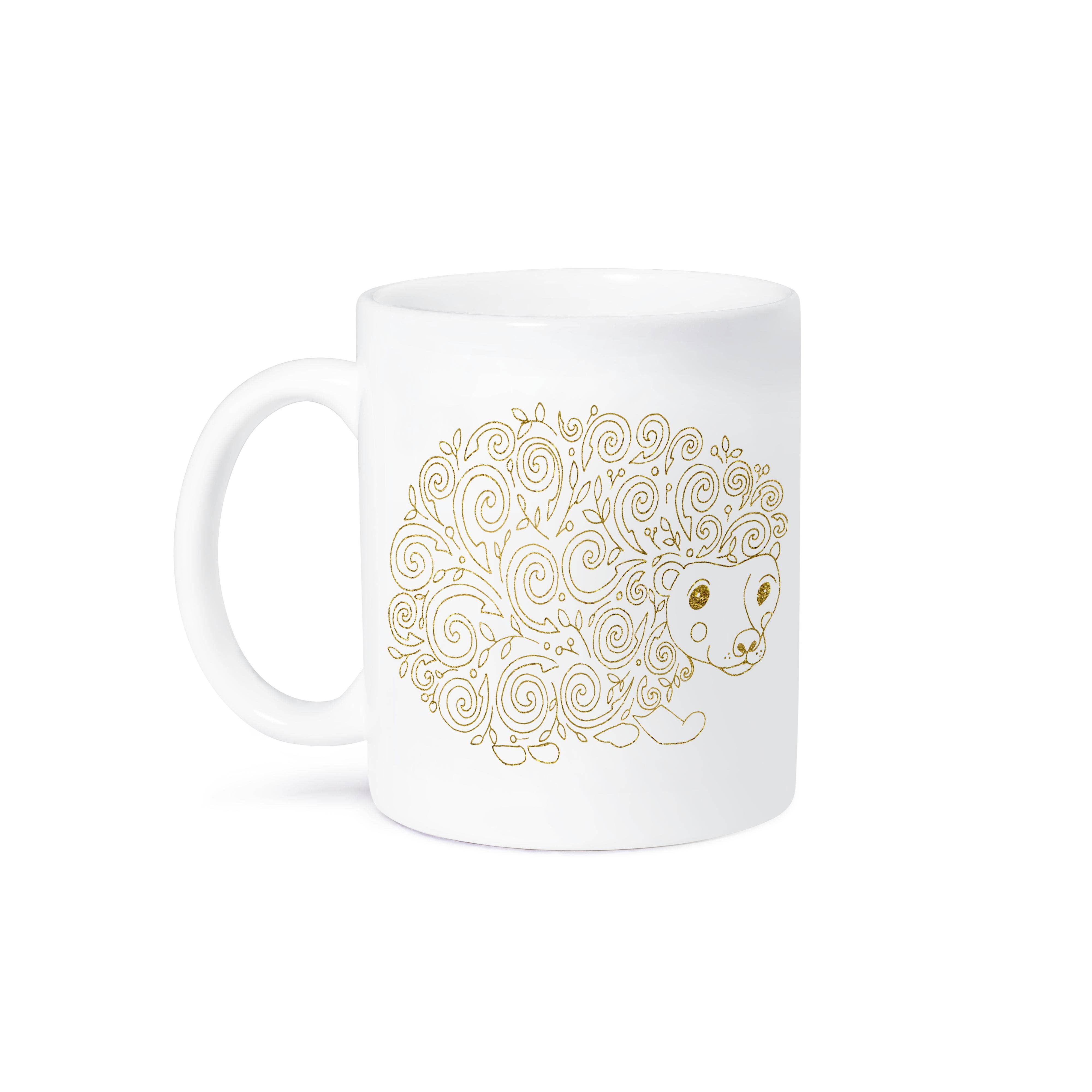 3dRose - Wholesale Coffee Mug - 3dRose, Cute Gold Hedge Hog Illustration, Mug8