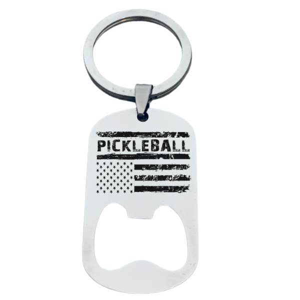 Born to Rally - Wholesale Keychain - Unisex - Pickleball Flag Keychain2