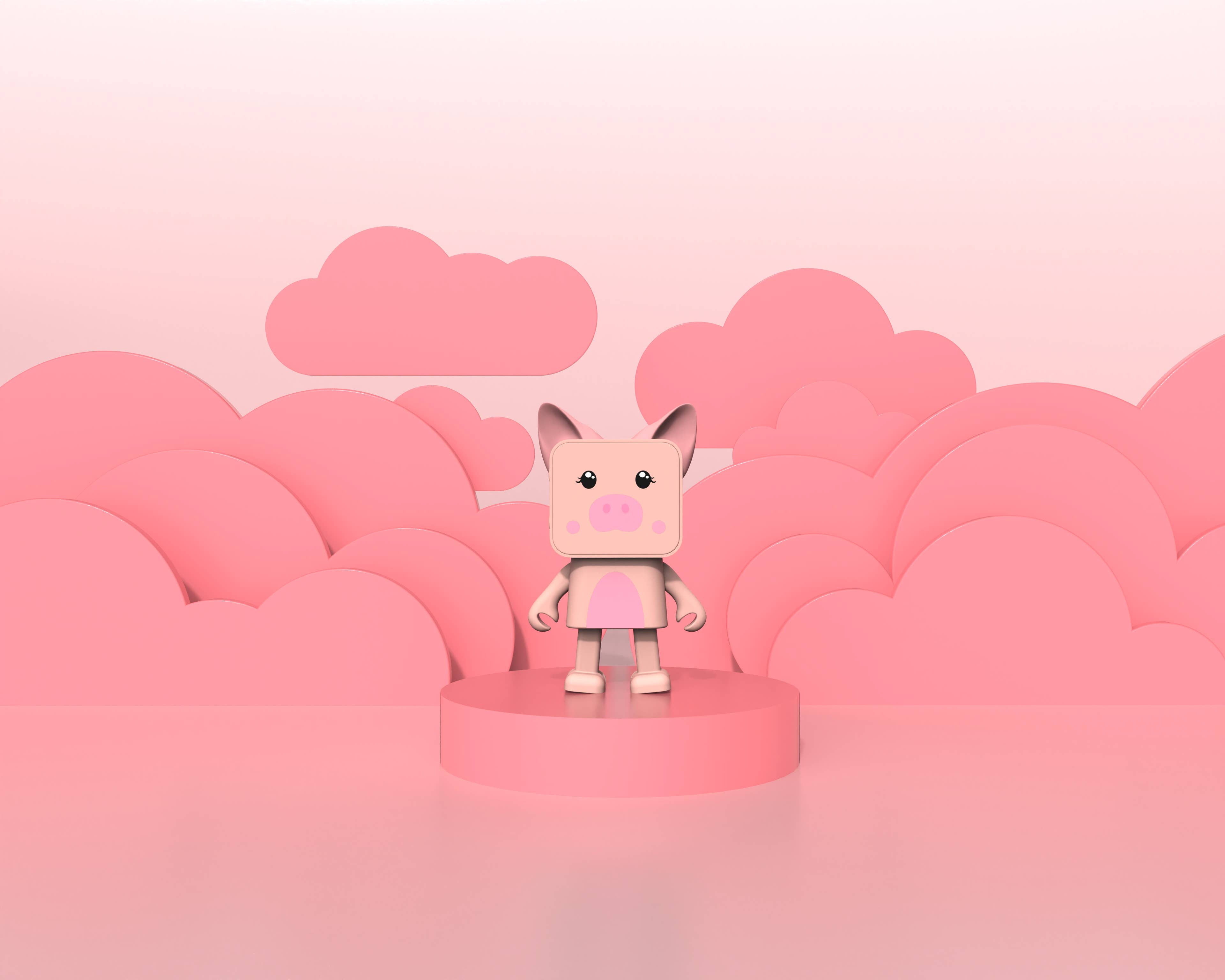 Mobility On Board - Venta al por mayor Altavoces - Altavoz Bluetooth - Animales Bailarines - Cerdito4