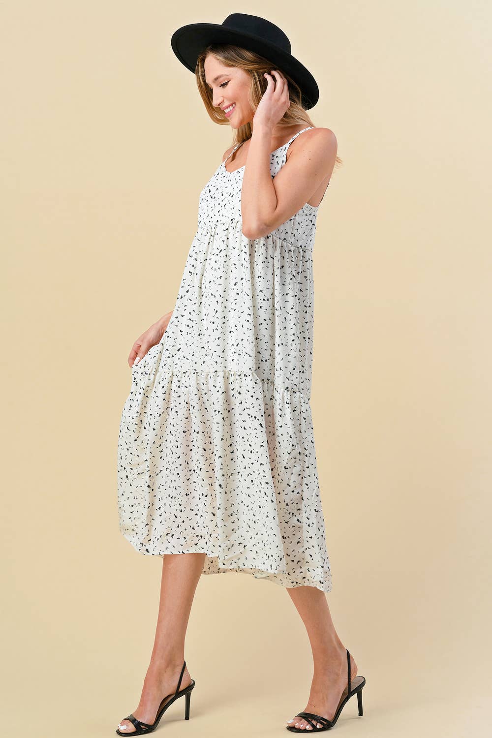 Lily Gray – Engroshandel Kjole - Dame – XAD0307A - ELFENBEN - PLUS STØRRELSE3