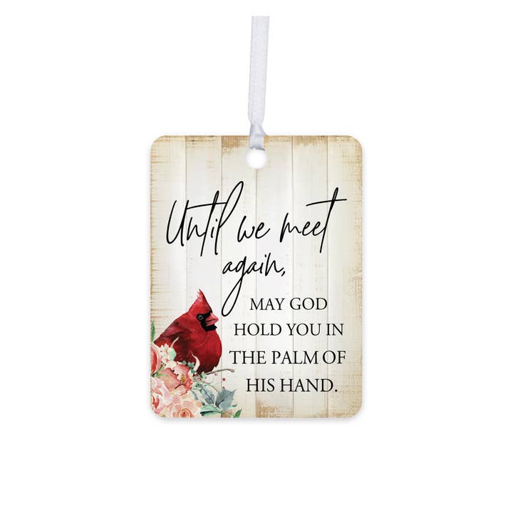 In Loving Memory: Until We Meet Cardinal Ornament for wholesale by LifeSong Milestones