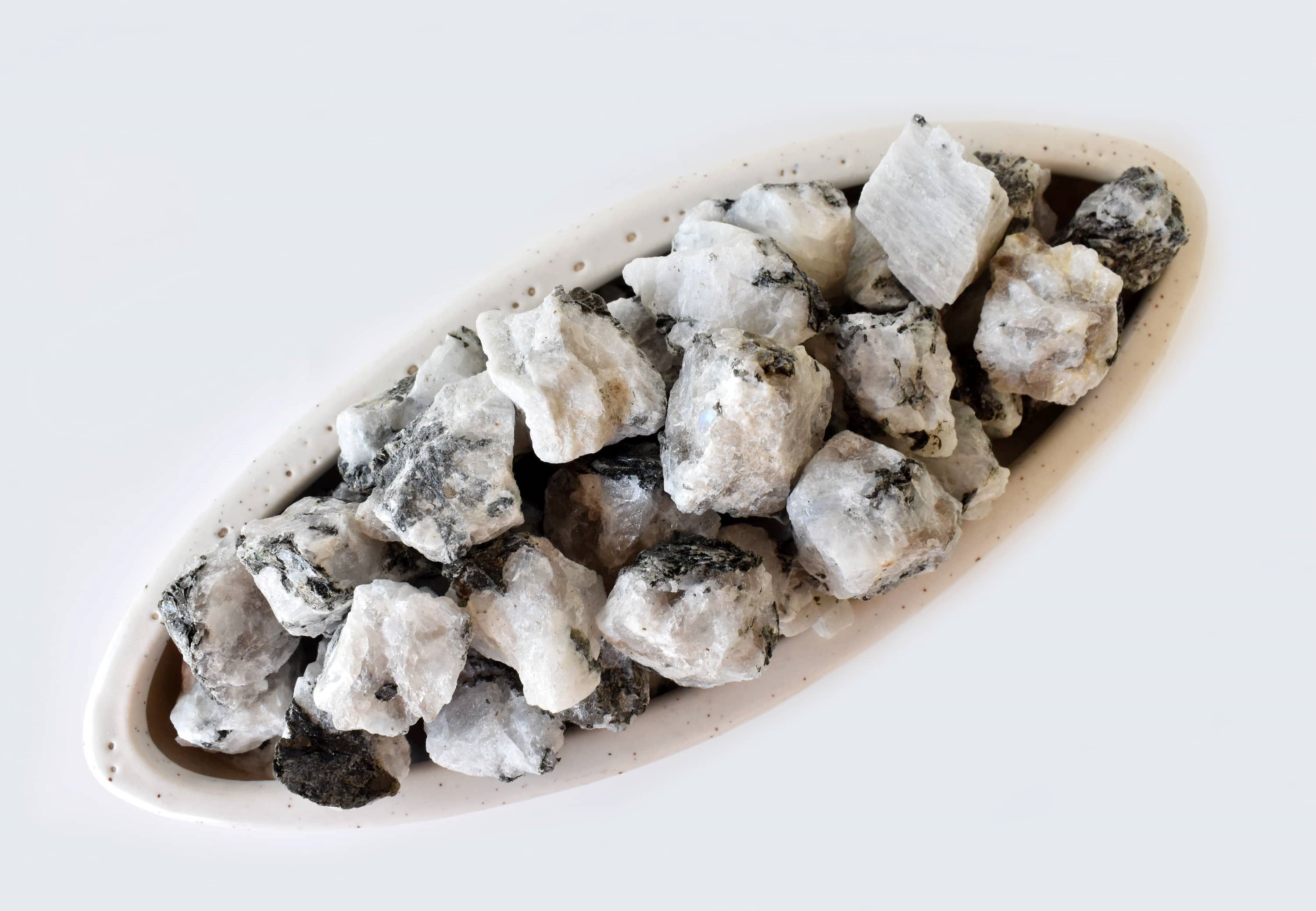 Soothing Crystals - Vente Pierre et cristal de spiritualité - 100g Pierres Brutes | Pierre de Lune Arc-en-Ciel | Cristaux Bruts de Guérison5