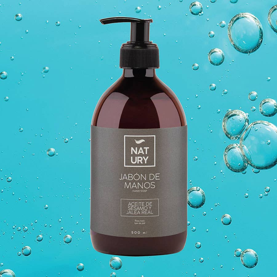 Natury Greencare - Wholesale Hand Soap/Wash - Natural Hand Soap with Sesame Oil and Royal Jelly 500 ML1