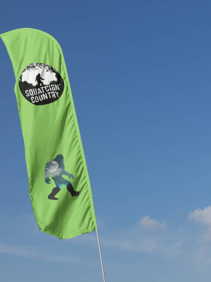 Squatchin' Country Bigfoot Marketing-Federflagge für den Großhandel von Squatchin’ Country