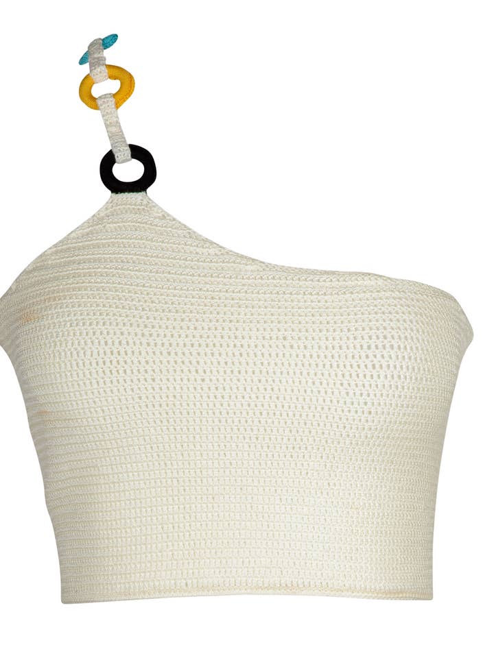 Jua Top White för wholesale av PIPIKINI Beachwear