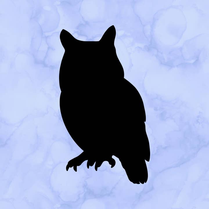 Autocollant Silhouette de hibou (2") pour la vente par Sticking with You