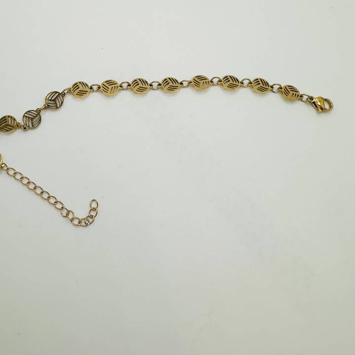 Little Happies Co - Wholesale Link & Chain Bracelet - Volleyball Bracelet, Gift for Volleyball player