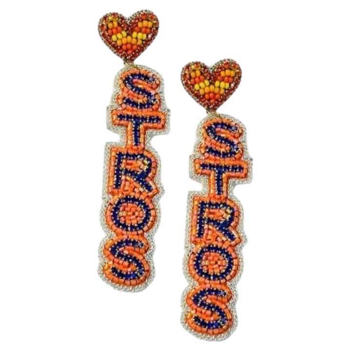 Astros Earrings for wholesale by Golden Lily