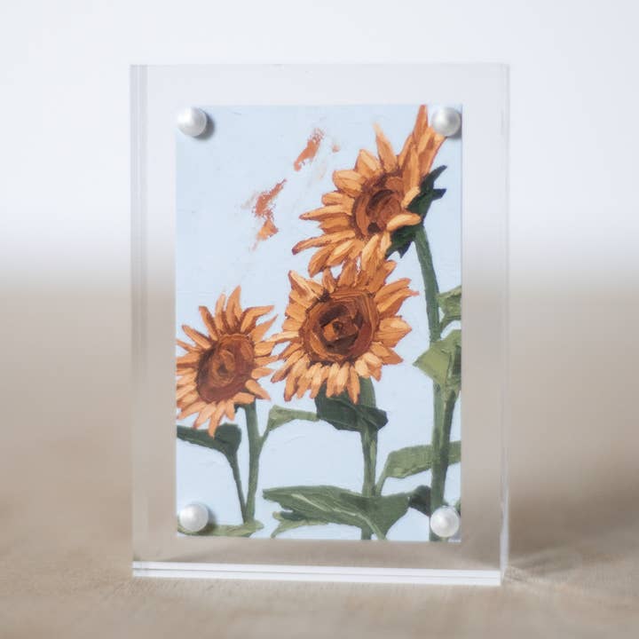 "Sunflower Wanting to Belong" Framed Mini Print for wholesale by Katelynne Rose Art