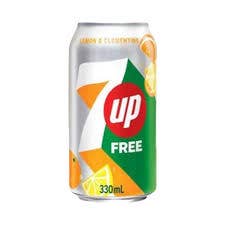 L&F Universal Goods - Wholesale Soda/Carbonated Drink - 7UP Sugar Free Clementine Can 12/330mL (CHINA)