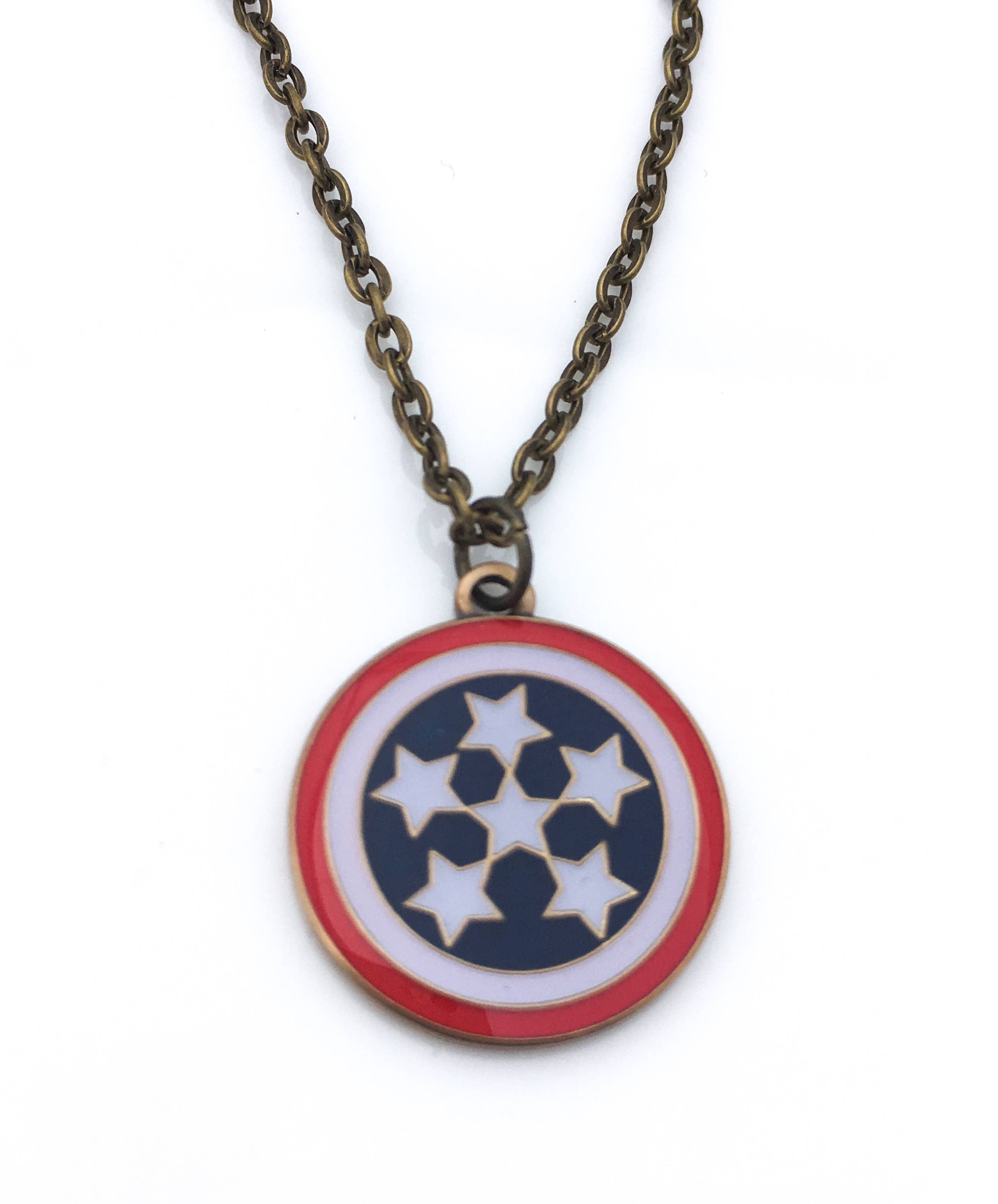 Kinzoku - Wholesale Pendant/Charm Necklace - Stars N Stripes Necklace0