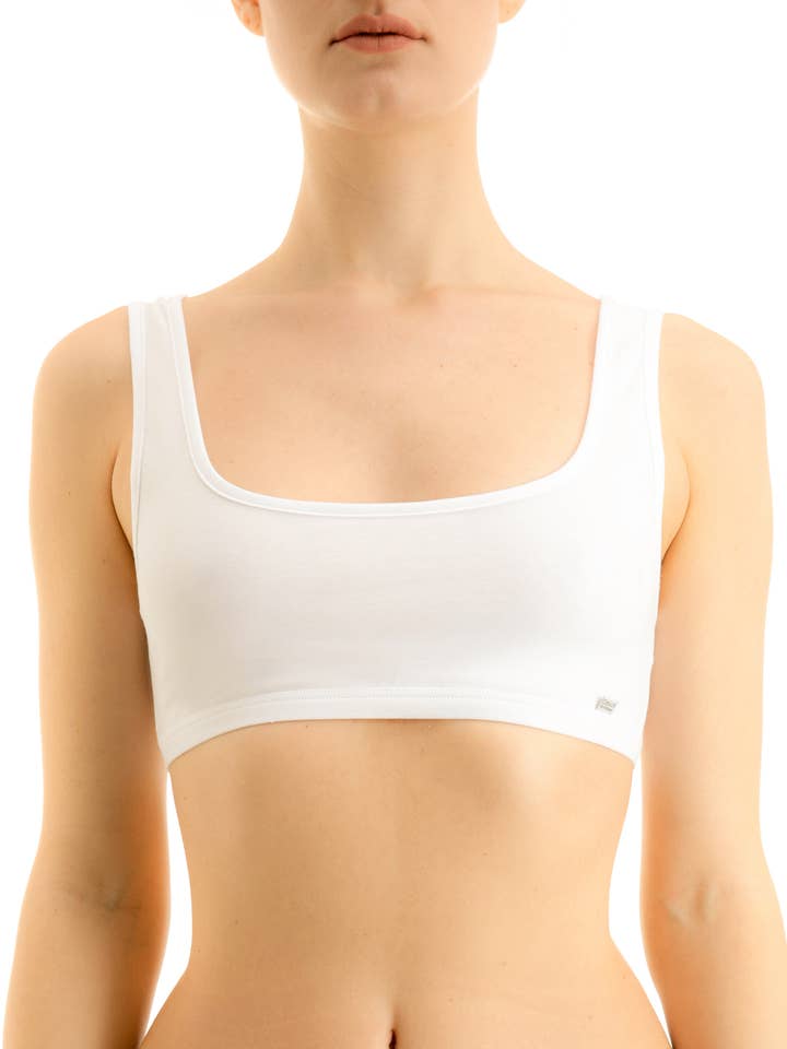 Stretch Cotton Wide Shoulder Brassière E-571 for wholesale by Clessidra