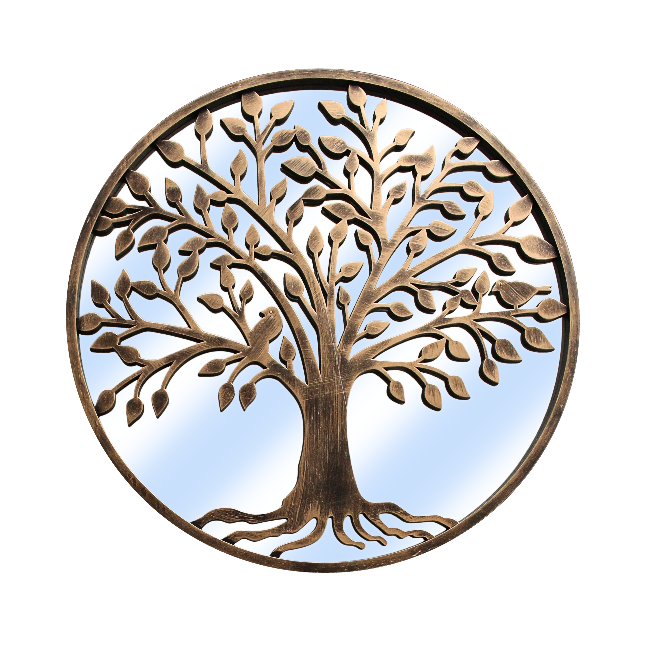 CREEKWOOD GARDEN AND GIFT LTD - Vente Miroir mural - Miroir Arbre de Vie - Cuivre Brossé2