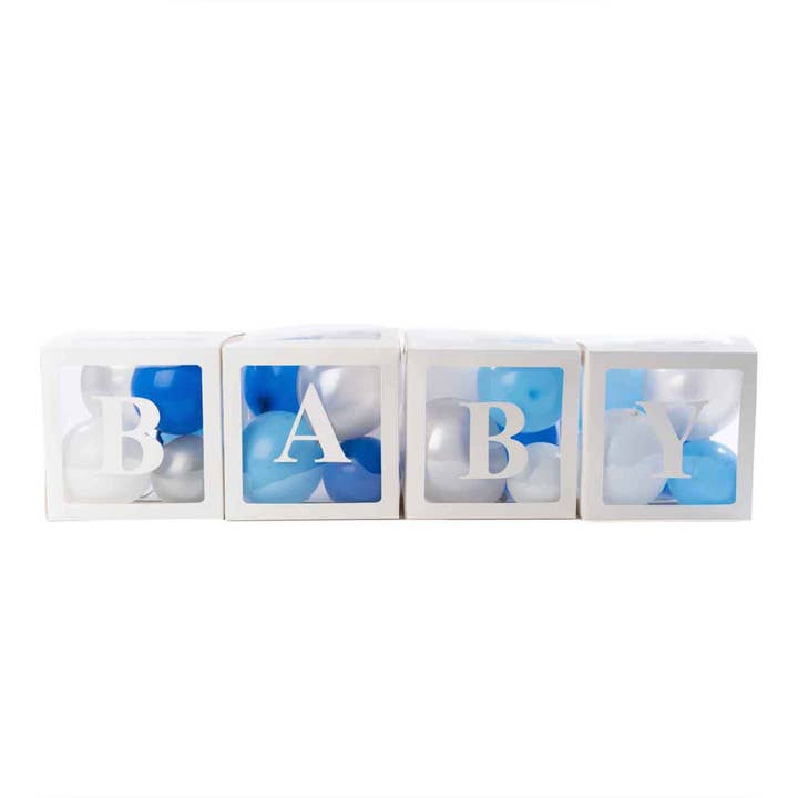 Baby Shower Balloon Boxes - Blue for wholesale by Portofino International Trading, USA