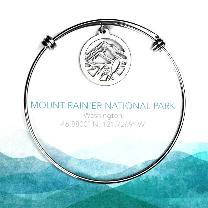 Mount Rainier National Park Bracelet (Kayak) for wholesale by Melissa Lew