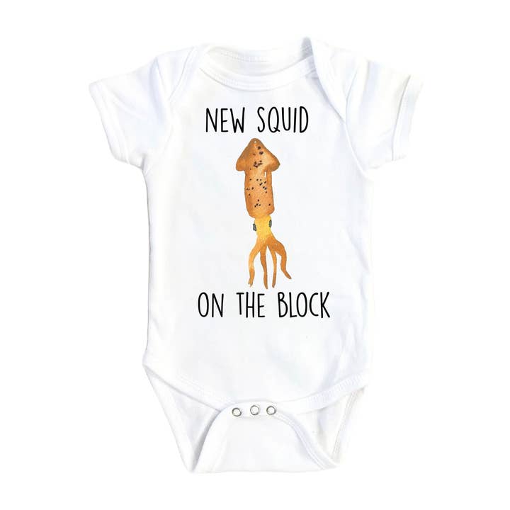 Squid Nautical - Vêtements pour bébés garçons et filles, body amusant et mignon pour nouveau-né 1D pour la vente par North Fork Forager LLC