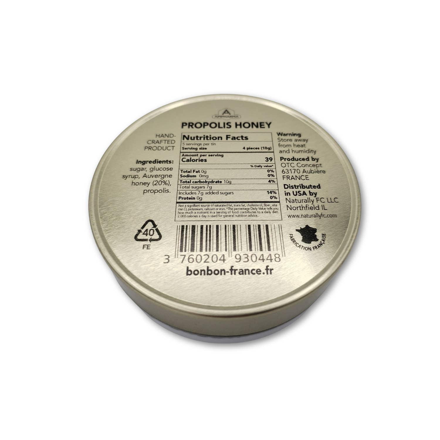 Bonbon-France - Wholesale Hard Candy - Apipharma Propolis Honey - 20% Auvergne Honey - France4