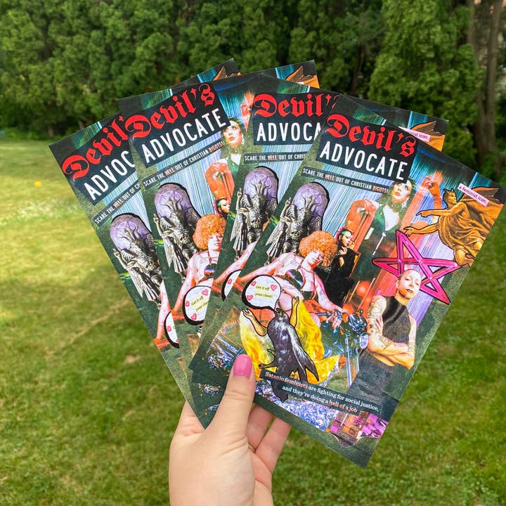 Hijinx Mixed Media - Wholesale Art Print - Devil's Advocate Satanic Feminist Collage Art Print3