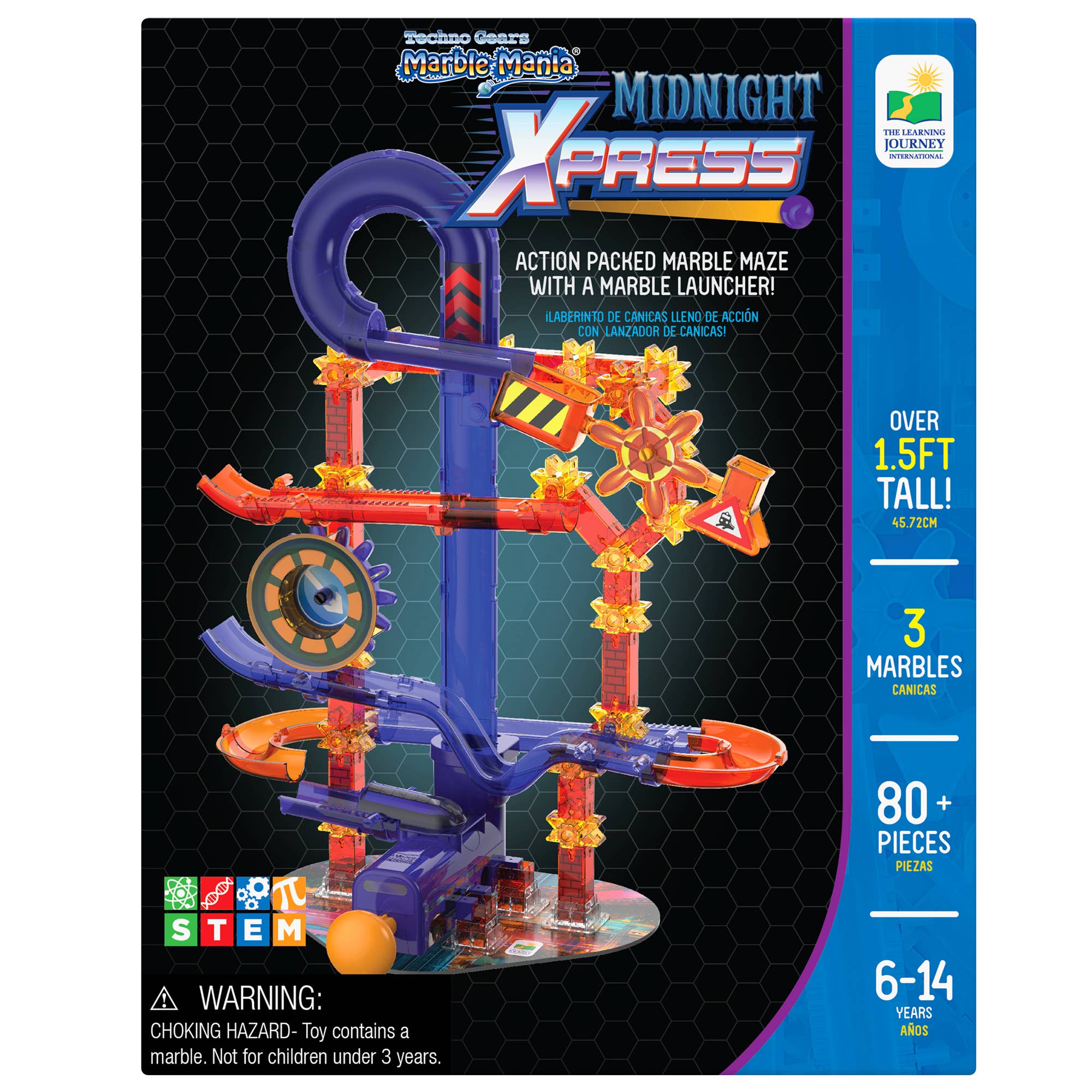 The Learning Journey – wholesale Byggsats - Barn – Techno Gears Marble Mania Midnight Xpress (80+ delar) (NY)