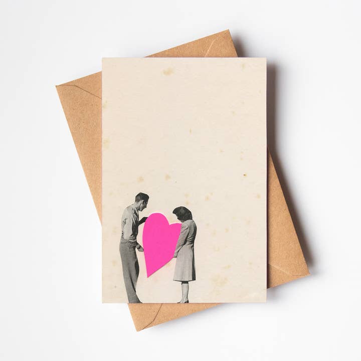 Carte de vœux en forme de cœur pour la vente par Cassia Beck