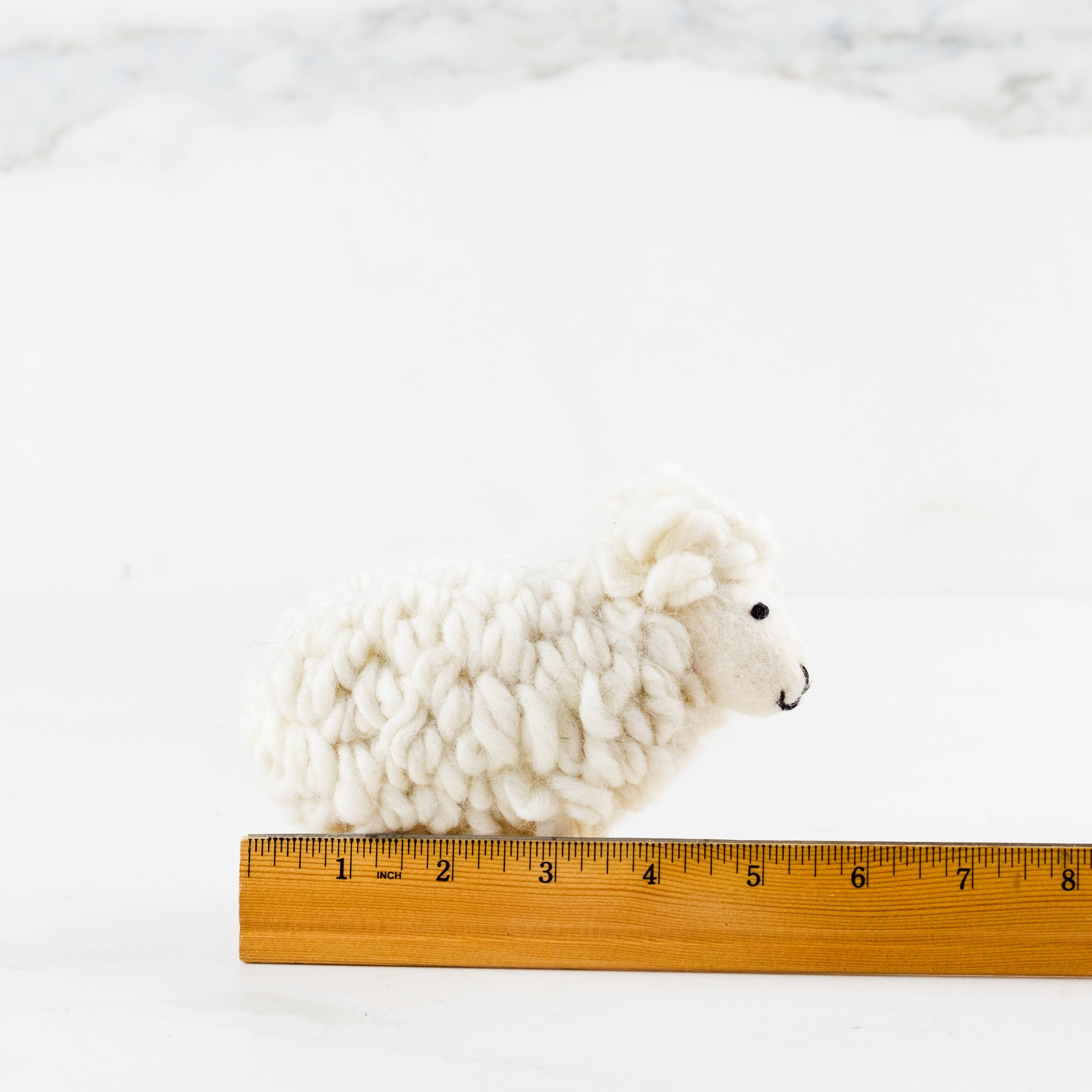 The Winding Road - Wholesale Decorative Tabletop Object - Toys - Sheep - Wooly White - Small or Large3