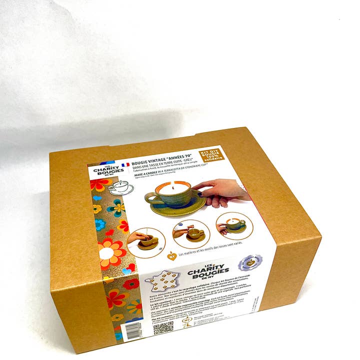 CHARITY BOUGIES DE NY - Wholesale DIY Craft Kit - Kit to create a vintage style candle in a cup2