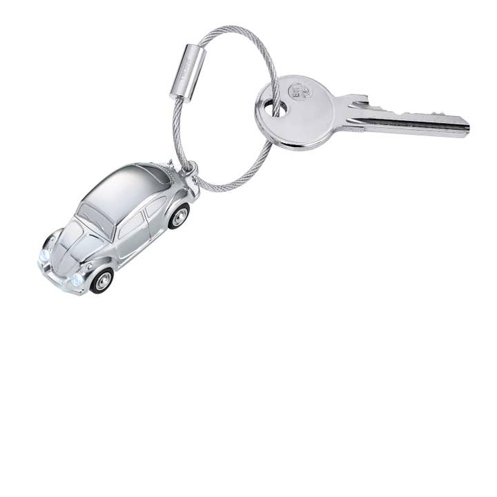 Troika, Duke Baron & Paperthinks by Brand Node, Inc. - Wholesale Keychain - Unisex - Troika Official VW Beetle with LED Nail Friendly Keyring