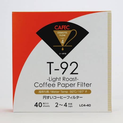 CAFEC Papel Filtro de Café Torrado Light, 40 peças - Made in Japan por atacado de CAPTN Coffee