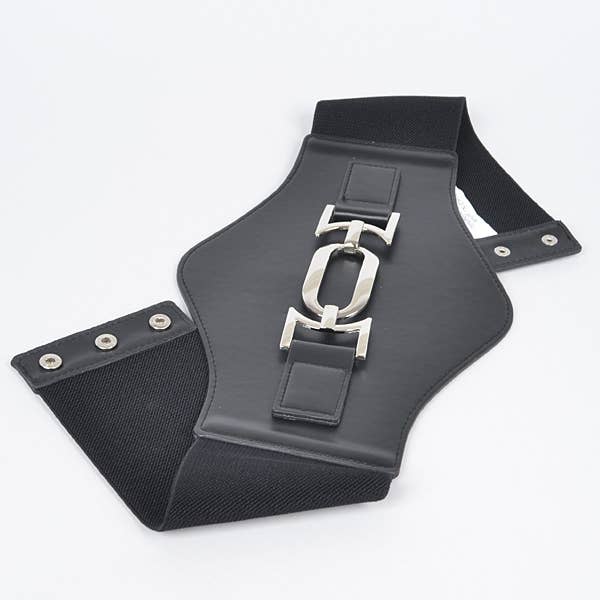 3AM BY H&D ACCESSORIES - Vente Ceinture – femme - Ceinture élastique large en similicuir1