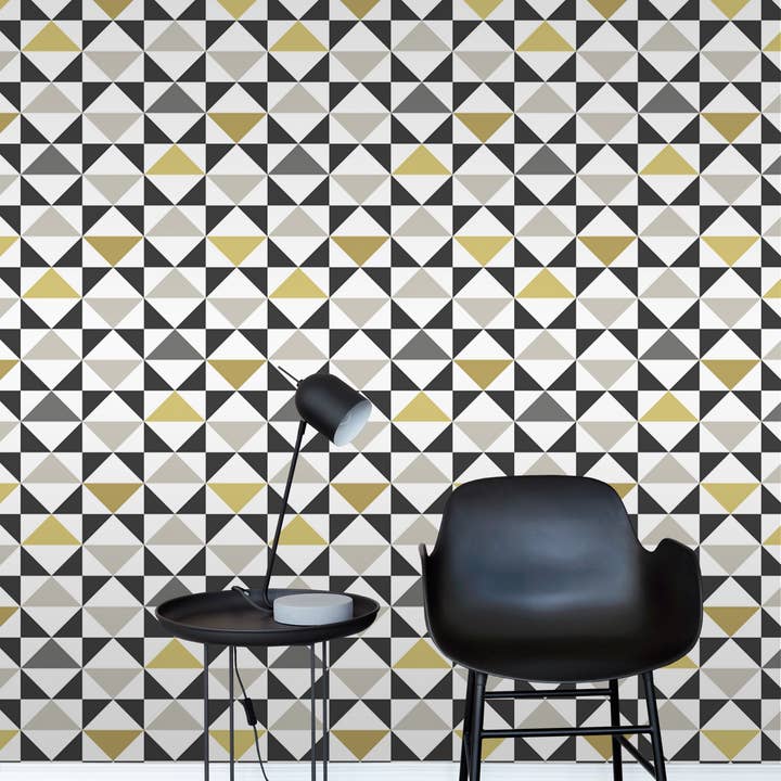 The Design Department b.v. - Wholesale Behangrol - Behang grafische driehoeken1