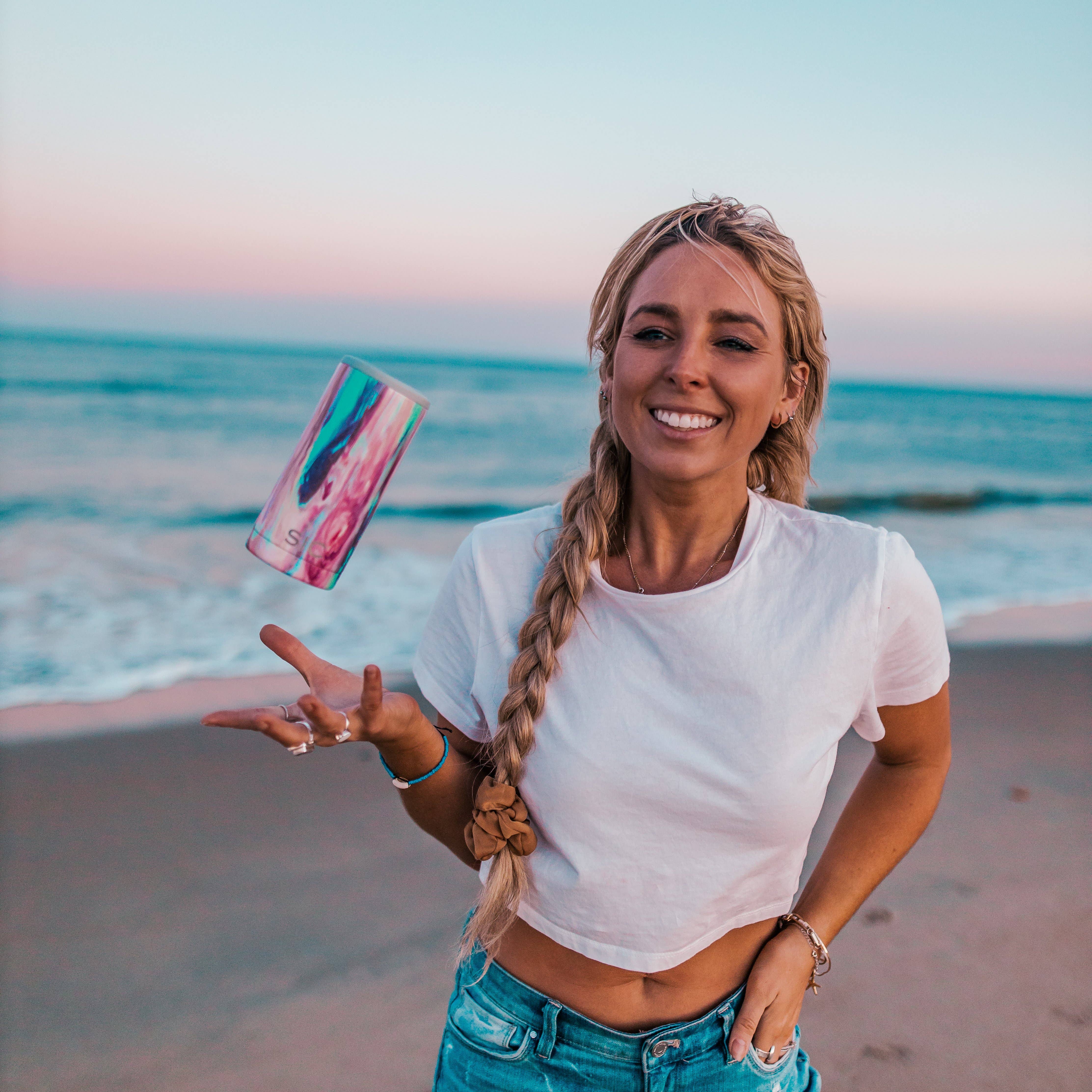 SIC Cups - Wholesale Drink Huggers & Koozies - SIC Slim Can Cooler | Cotton Candy7