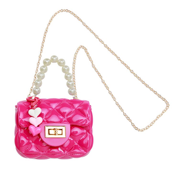 Sparkle Sisters by Couture Clips - Wholesale Crossbody Bag - Kids - Heart Charm Purse