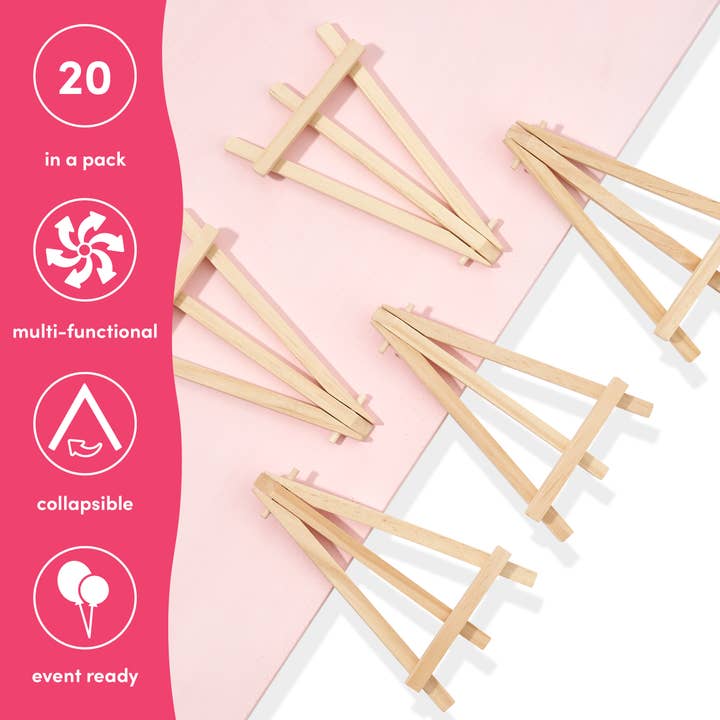 The Twiddlers – wholesale Easel – 20 Mini Wooden Easels3